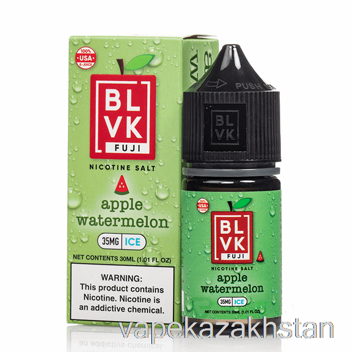 Vape Disposable Apple Watermelon Ice - BLVK Fuji Salts - 30mL 50mg